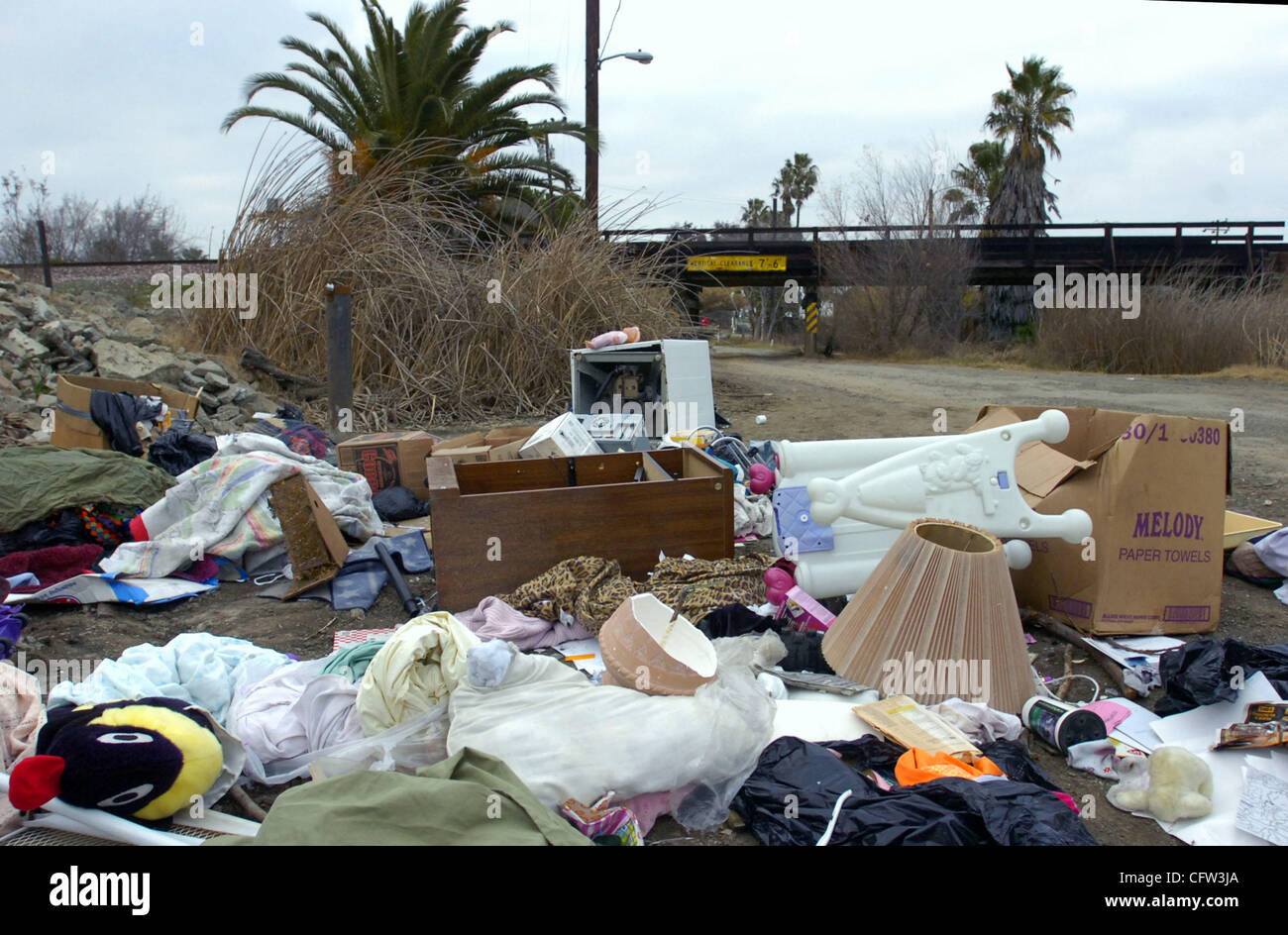 Trash and major appliance dumping is a problem in Antioch Calif., on