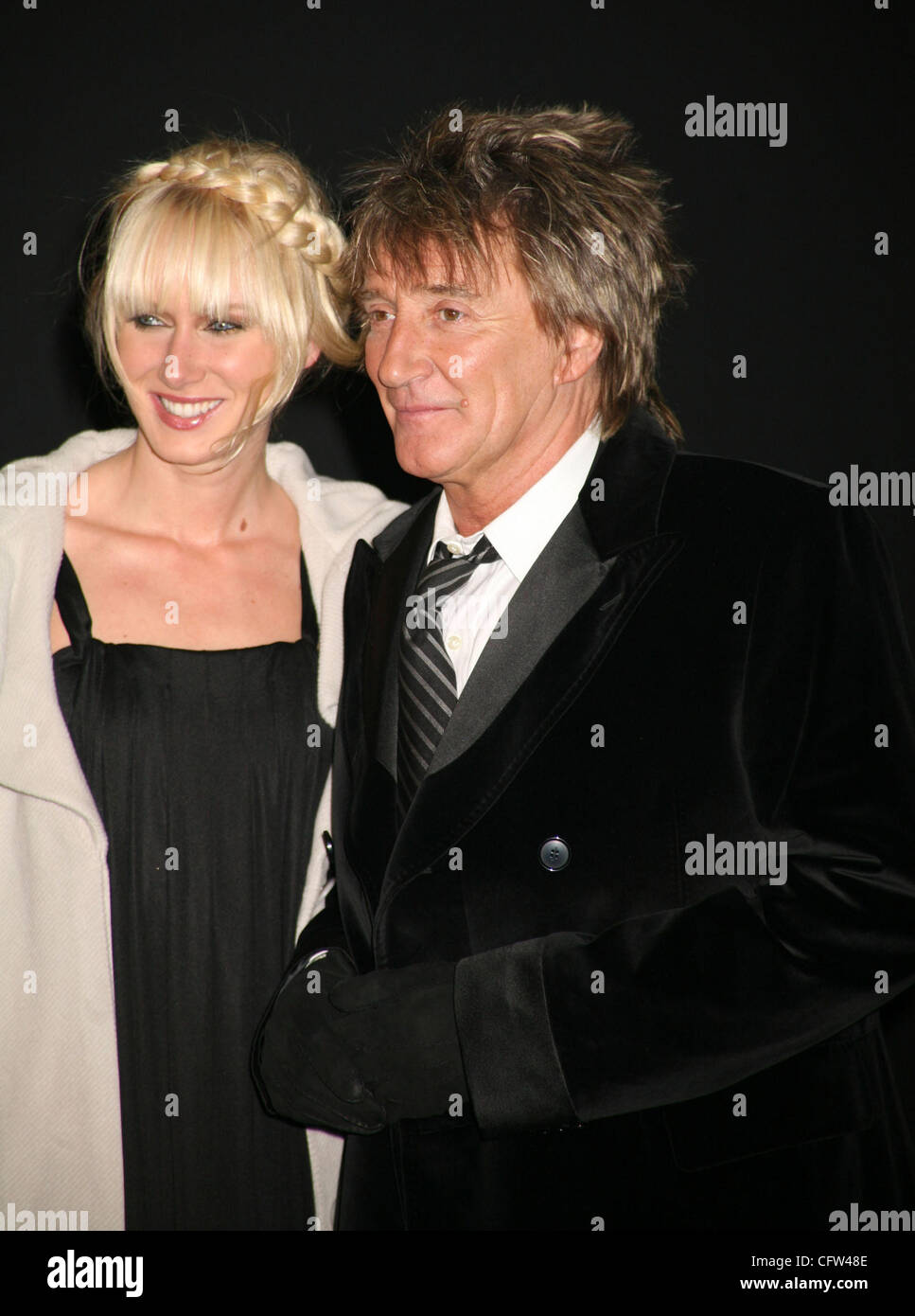 Feb 05, 2007; New York, NY, USA; Singer ROD STEWART and his daughter KIMBERLY STEWART at the arrivals for the Marc Jacobs fashion show held during Mercedes-Benz Fashion Week Fall 2007 at the  Lexington Armory. Mandatory Credit: Photo by Nancy Kaszerman/ZUMA Press. (?) Copyright 2007 by Nancy Kaszerm Stock Photo