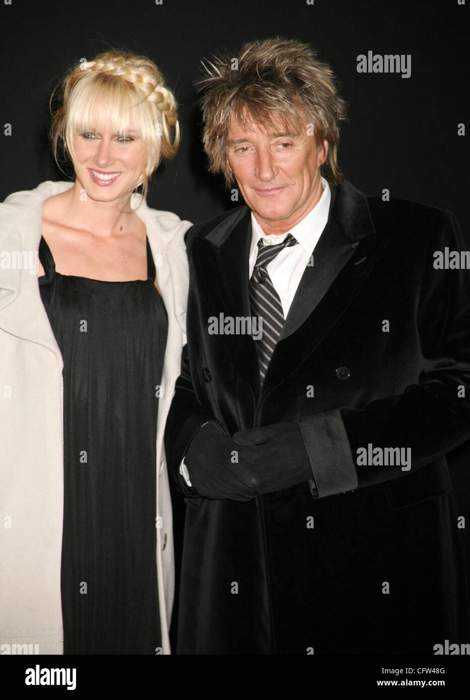 Feb 05, 2007; New York, NY, USA; Singer ROD STEWART and his daughter KIMBERLY STEWART at the arrivals for the Marc Jacobs fashion show held during Mercedes-Benz Fashion Week Fall 2007 at the  Lexington Armory. Mandatory Credit: Photo by Nancy Kaszerman/ZUMA Press. (?) Copyright 2007 by Nancy Kaszerm Stock Photo