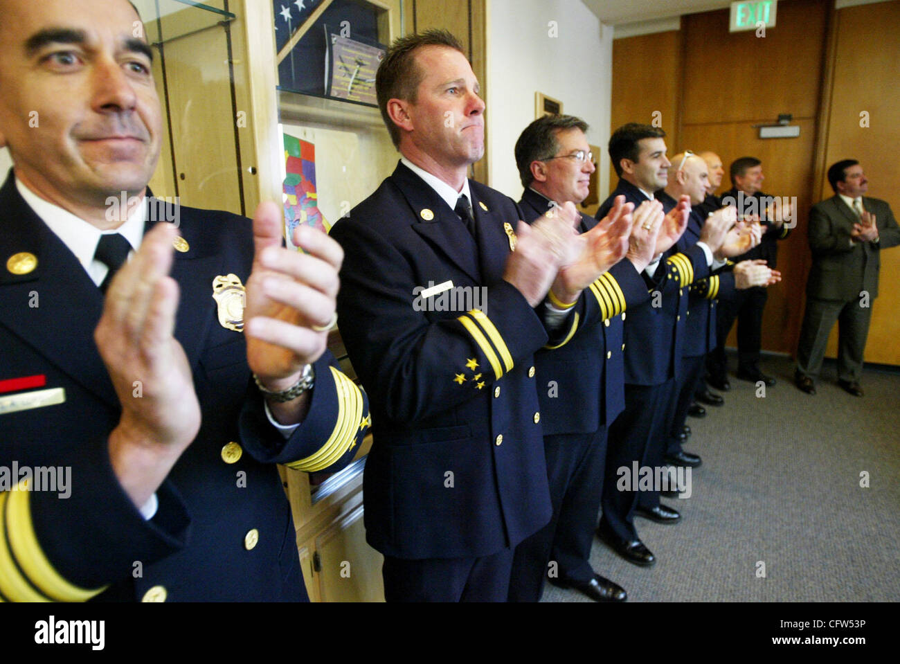 Alameda County Fire Department personnel Dave Lord, Scott Doan and Jeff