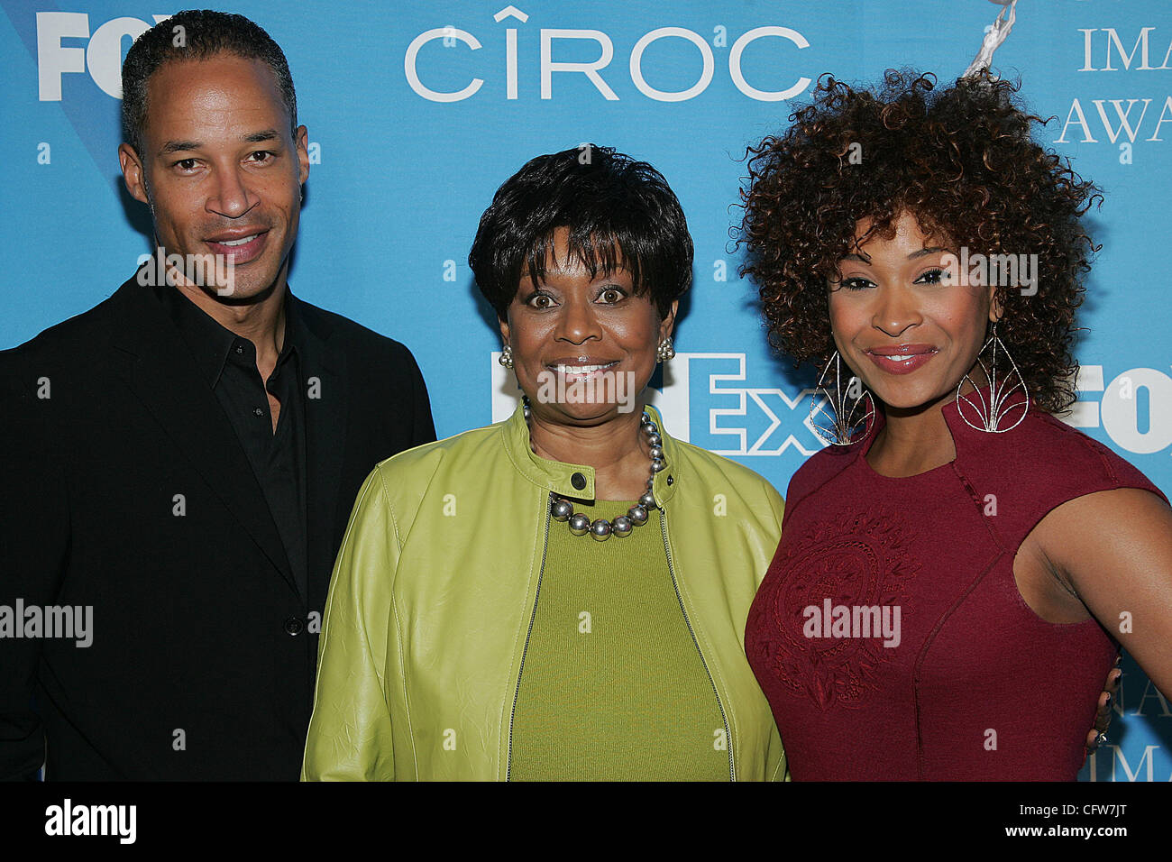 Feb 10, 2007; Beverly Hills, CA, USA; JON KELLEY, CLAYOLA BROWN and TANIKA RAY during arrivals at the 38th NAACP Image Awards Nominee Luncheon held at the Beverly Hills Hotel in Beverly Hills, CA. Mandatory Credit: Photo by Jerome Ware/ZUMA Press. (©) Copyright 2007 by Jerome Ware Stock Photo