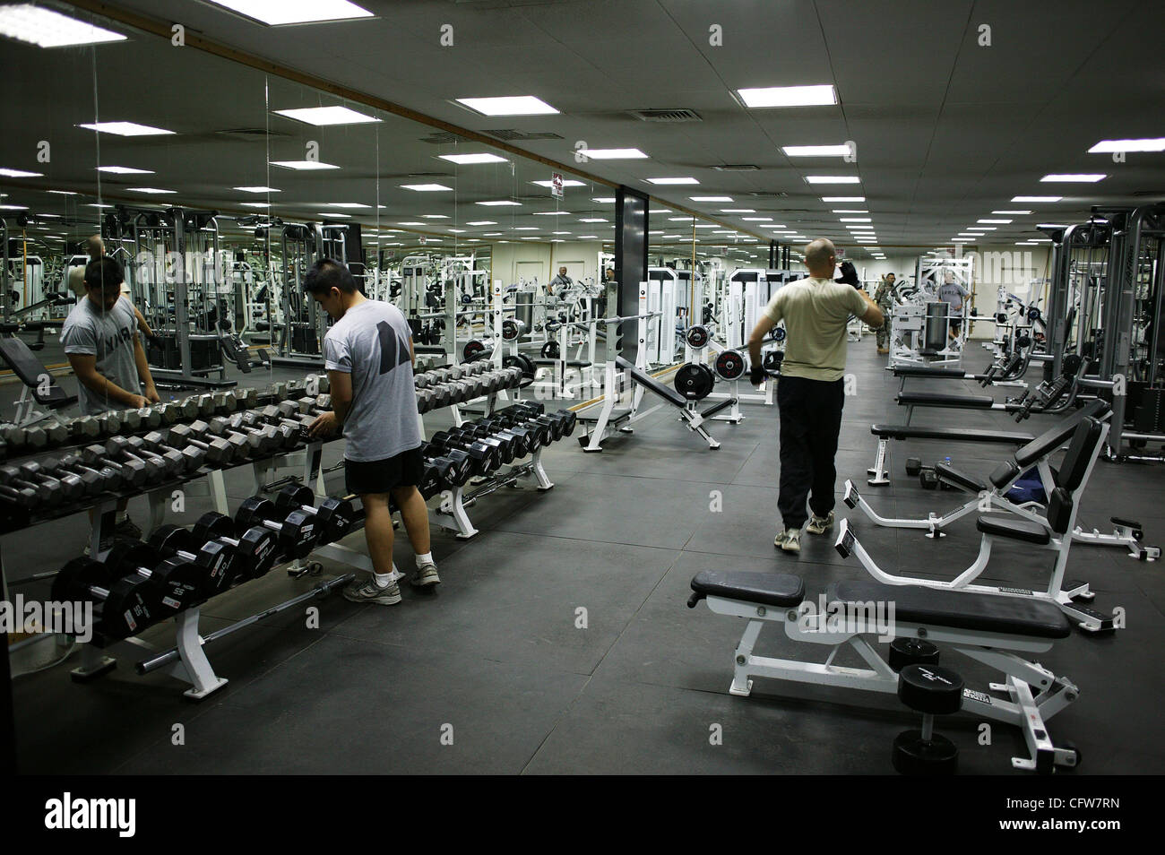 A workout gym at Freedom Rest in Baghdad February 11 2007. Freedom Rest