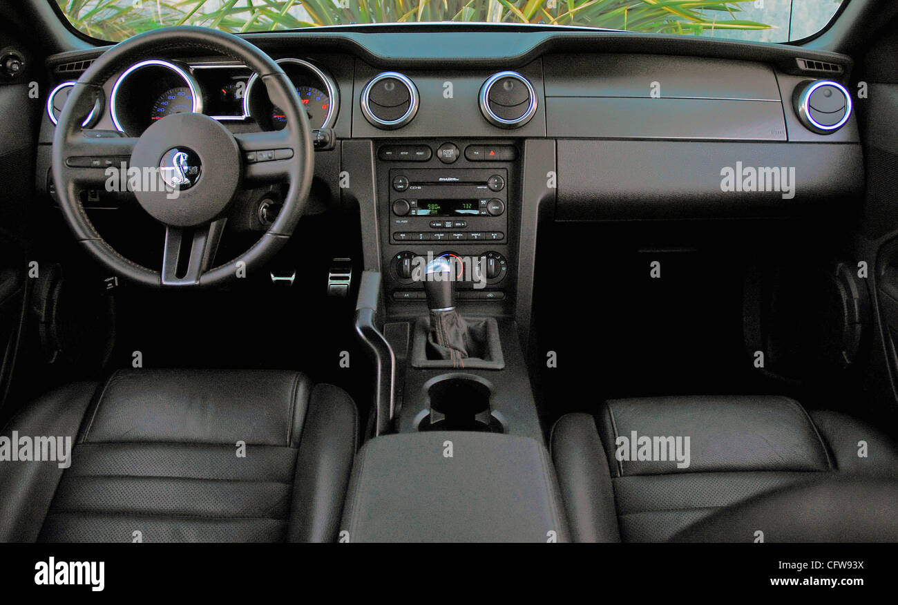 Interior 2007 Ford Shelby Gt500 Mustang Cobra Coupe Stock