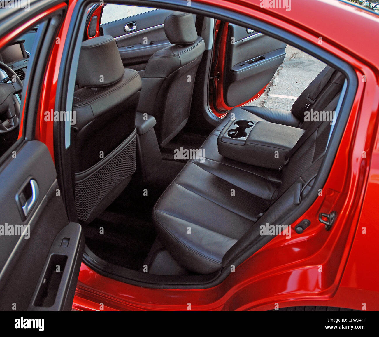 2007 Mitsubishi Galant Ralliart Rear Seats Stock Photo