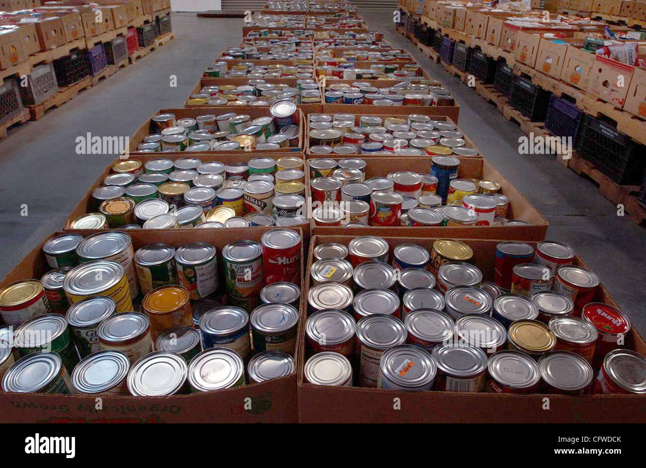 The San Diego Food Bank warehouse in Miramar is where the food is