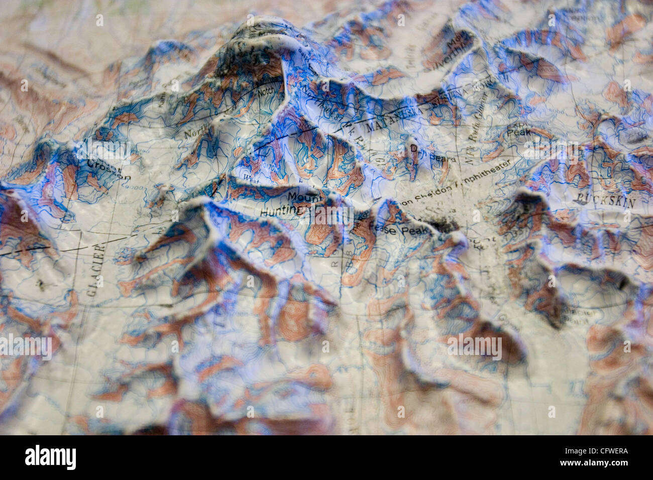 Glacier Map High Resolution Stock Photography and Images Alamy