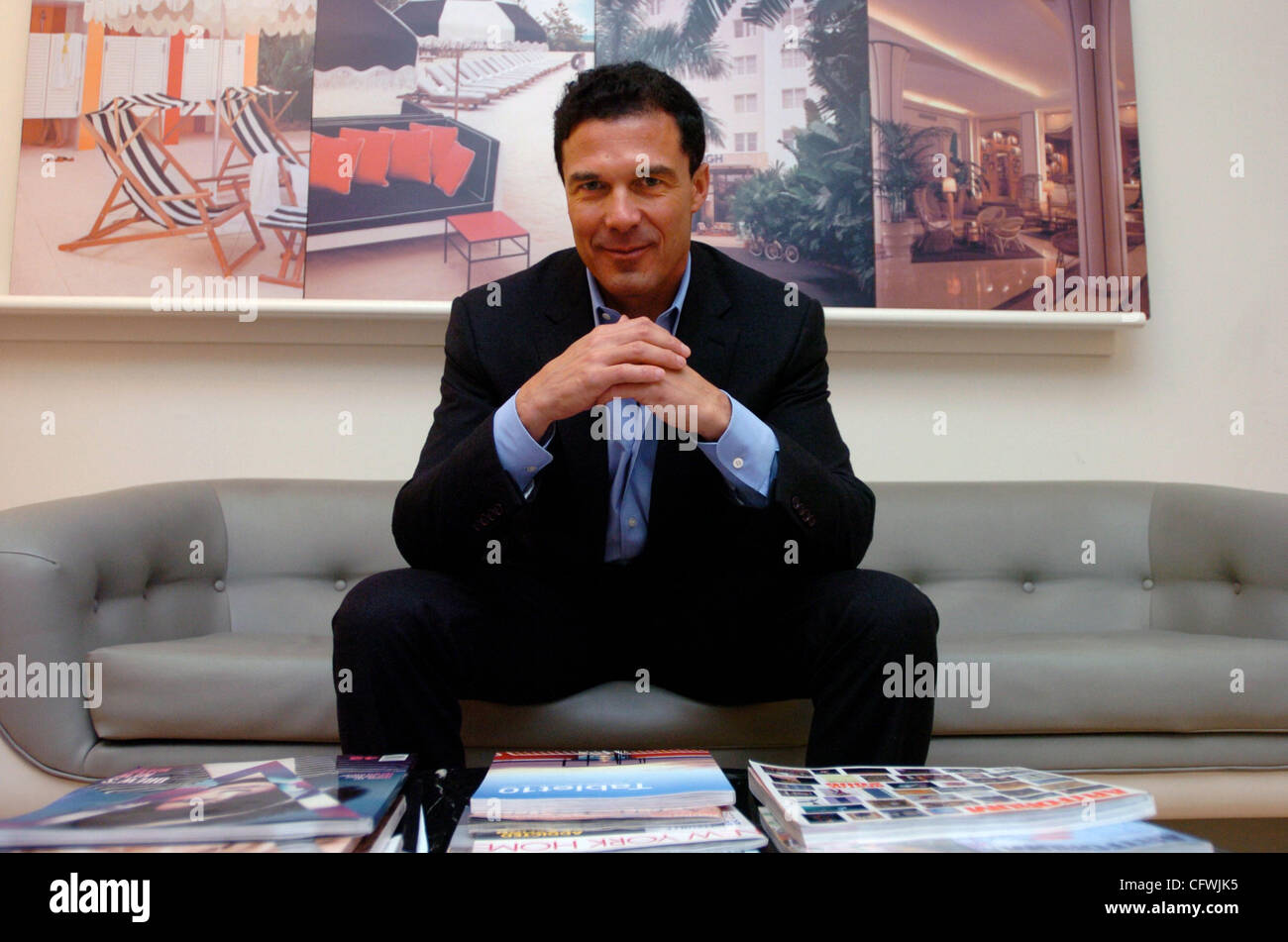 Developer Andre Balazs, photographed in his offices on Laffayette