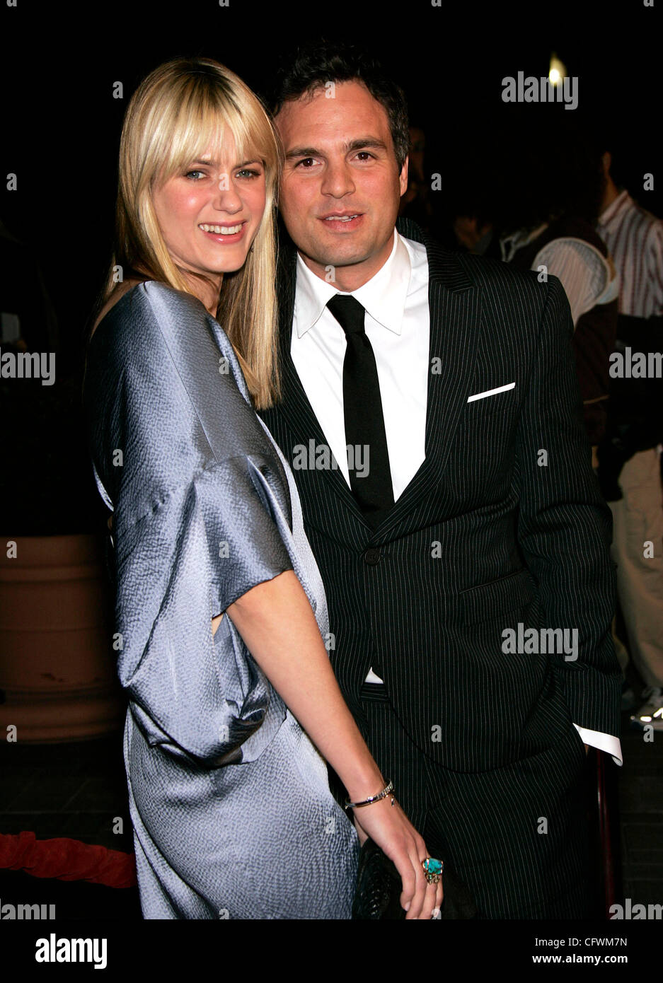 Mar 1, 2007; Hollywood, California, USA; Actor MARK RUFFALO & wife ...