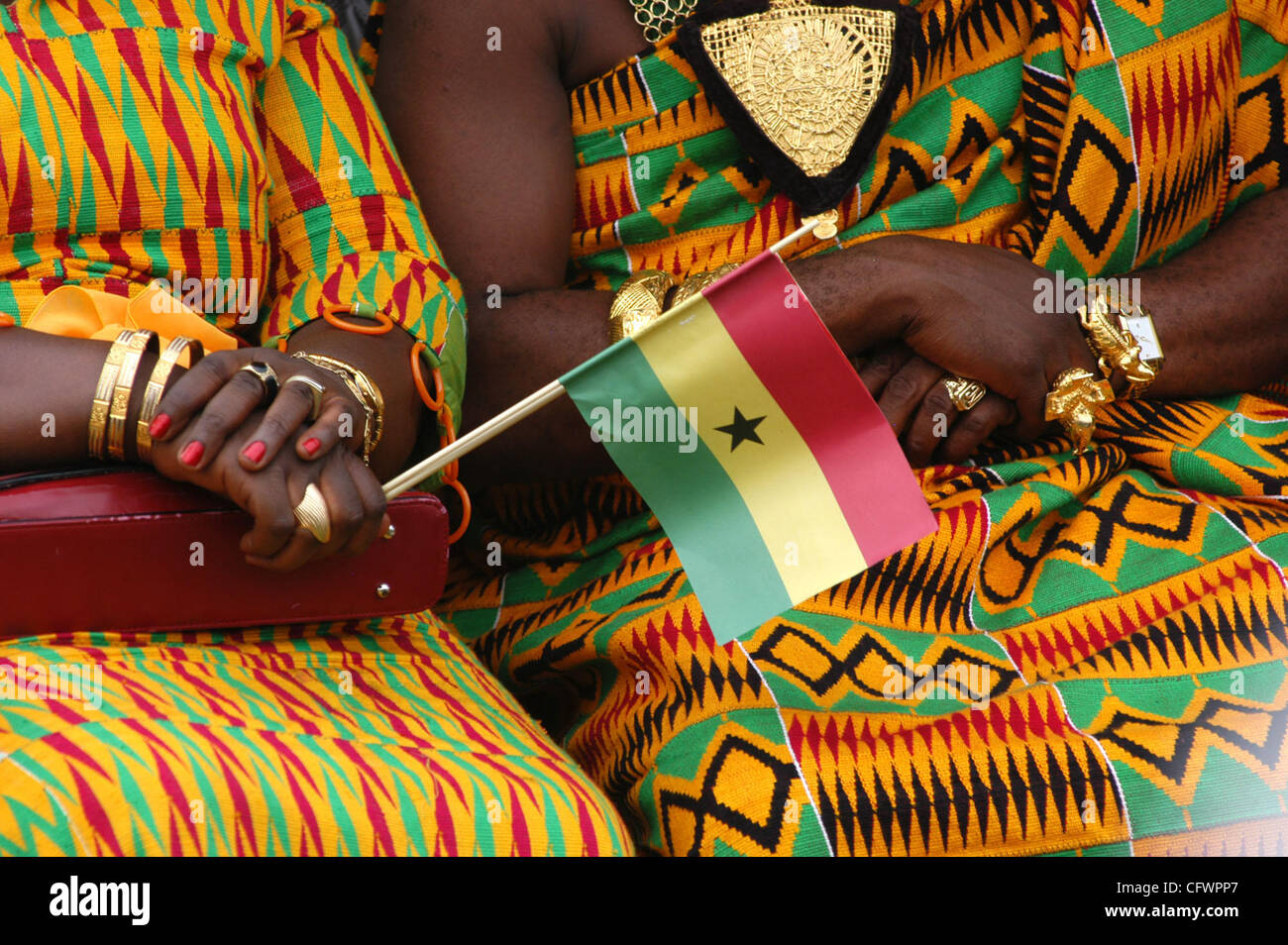 Accra, Ghana. Kente Cloth Stock Photo - Alamy