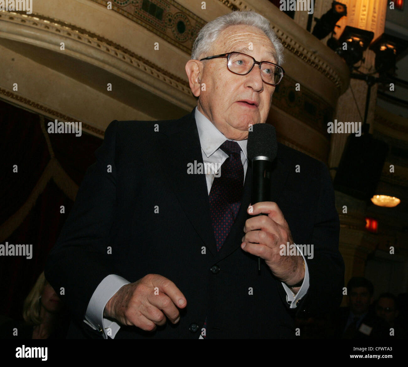 Mar 08, 2007; New York, NY, USA; HENRY KISSINGER at a McCain Exchange Forum event held at the Hudson Theater at the Millennium Broadway Hotel.  Mandatory Credit: Photo by Nancy Kaszerman/ZUMA Press. (©) Copyright 2007 by Nancy Kaszerman Stock Photo