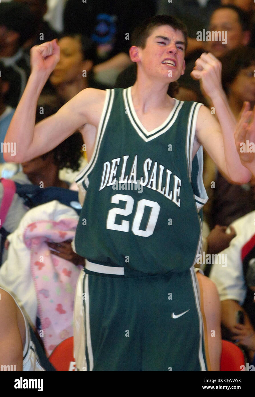 De La Salle's Greg St. Jean reacts as McClymonds pulls away in the