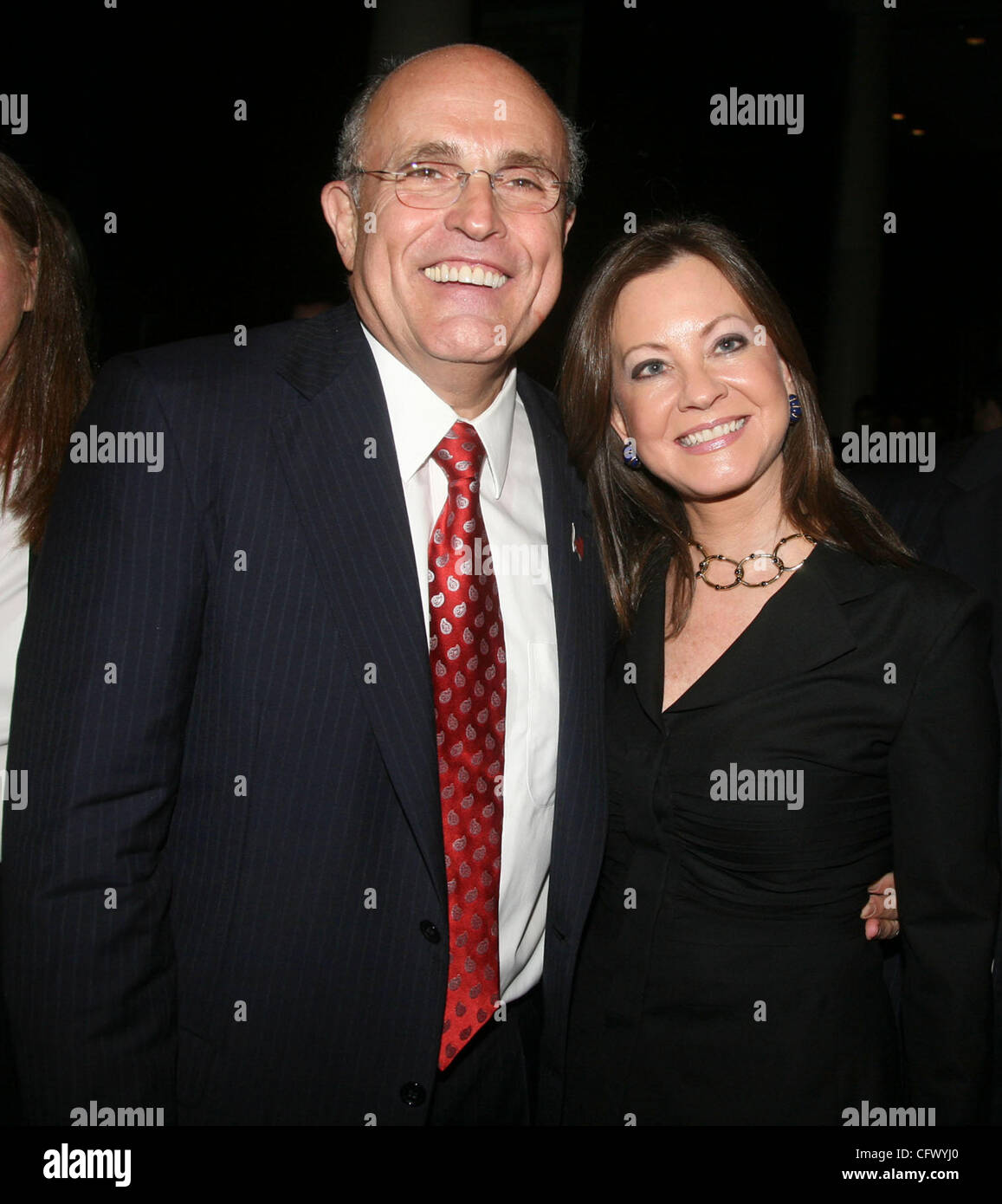 Mar 14, 2007; New York, NY, USA; Possible Presidential candidate and former NYC Mayor RUDY GIULIANI and his wife  JUDITH NATHAN GIULIANI at a campaign fundraiser held at the Sheraton New York. Mandatory Credit: Photo by Nancy Kaszerman/ZUMA Press. (©) Copyright 2007 by Nancy Kaszerman Stock Photo