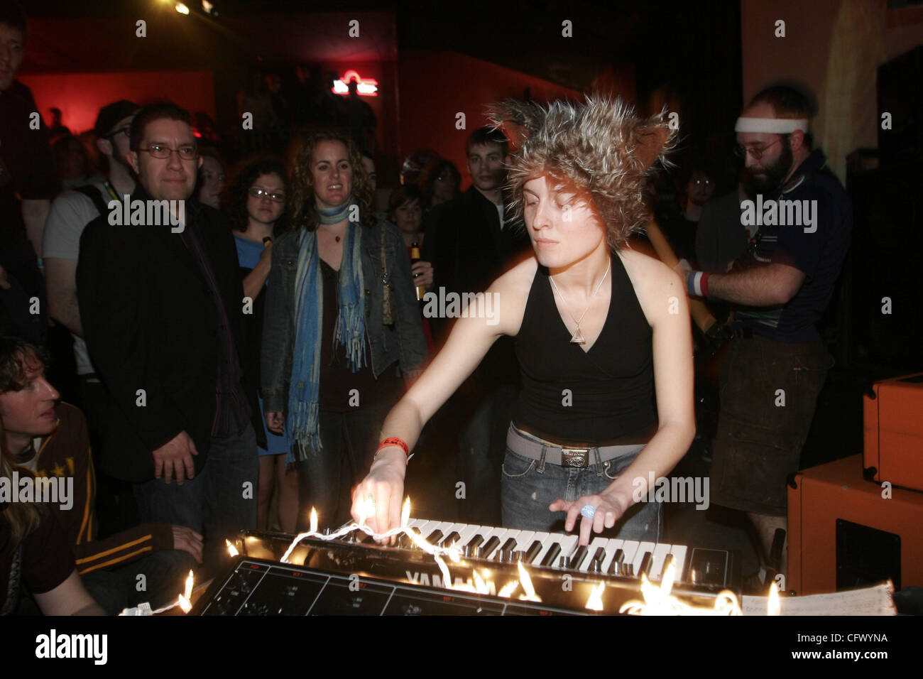 Black Moth Super Rainbow performing at The Blender Bar at the Ritz