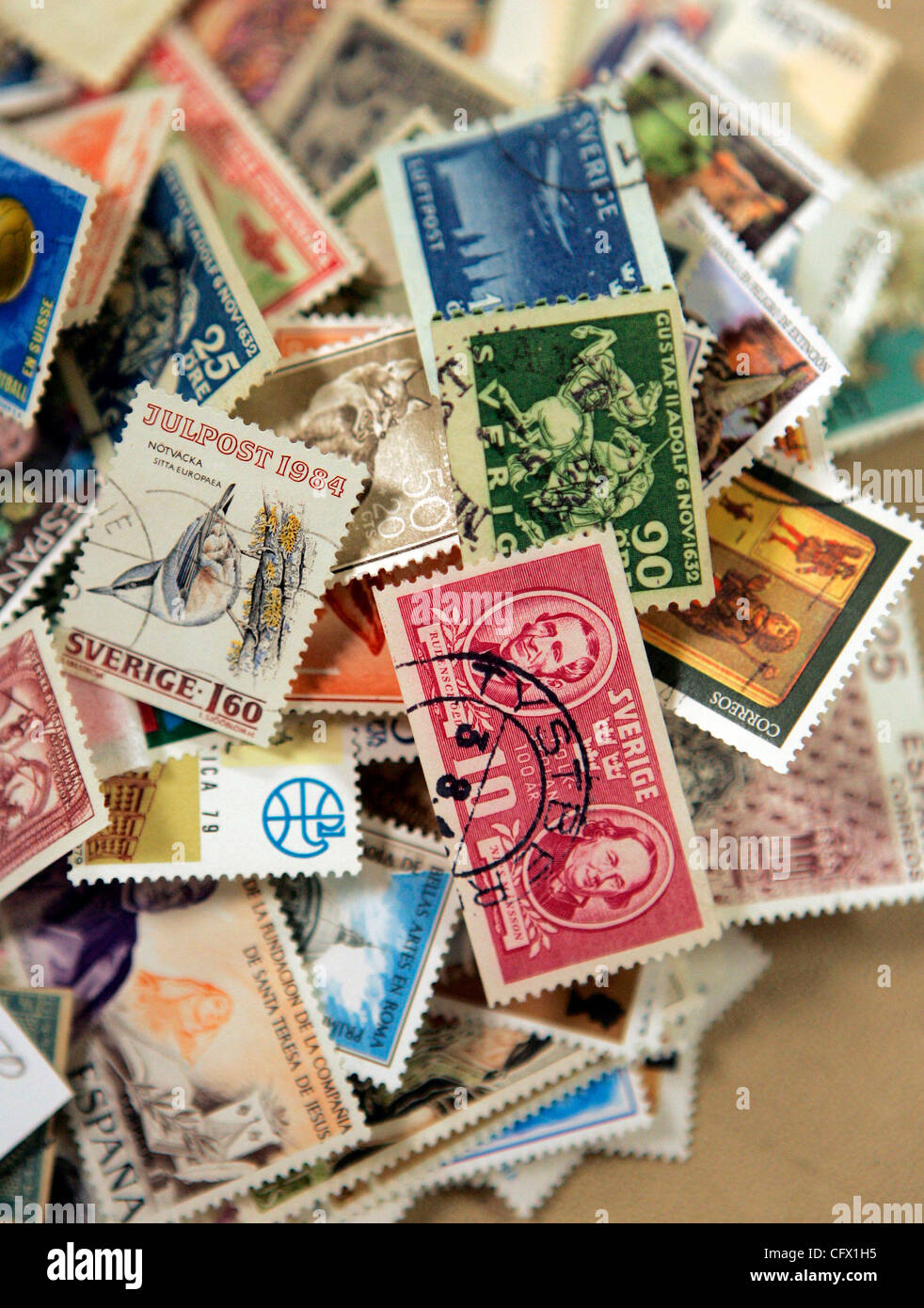 March 18, 2007, San Diego, California, USA Stamp collectors look