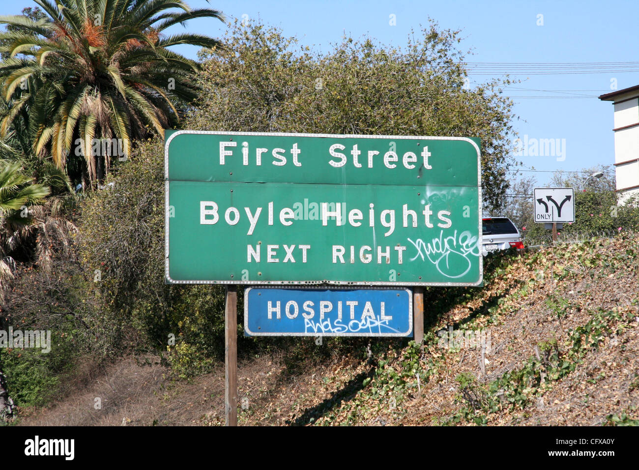 Apr 01, 2007 Los Angeles, CA, USA A freeway exit sign for Boyle