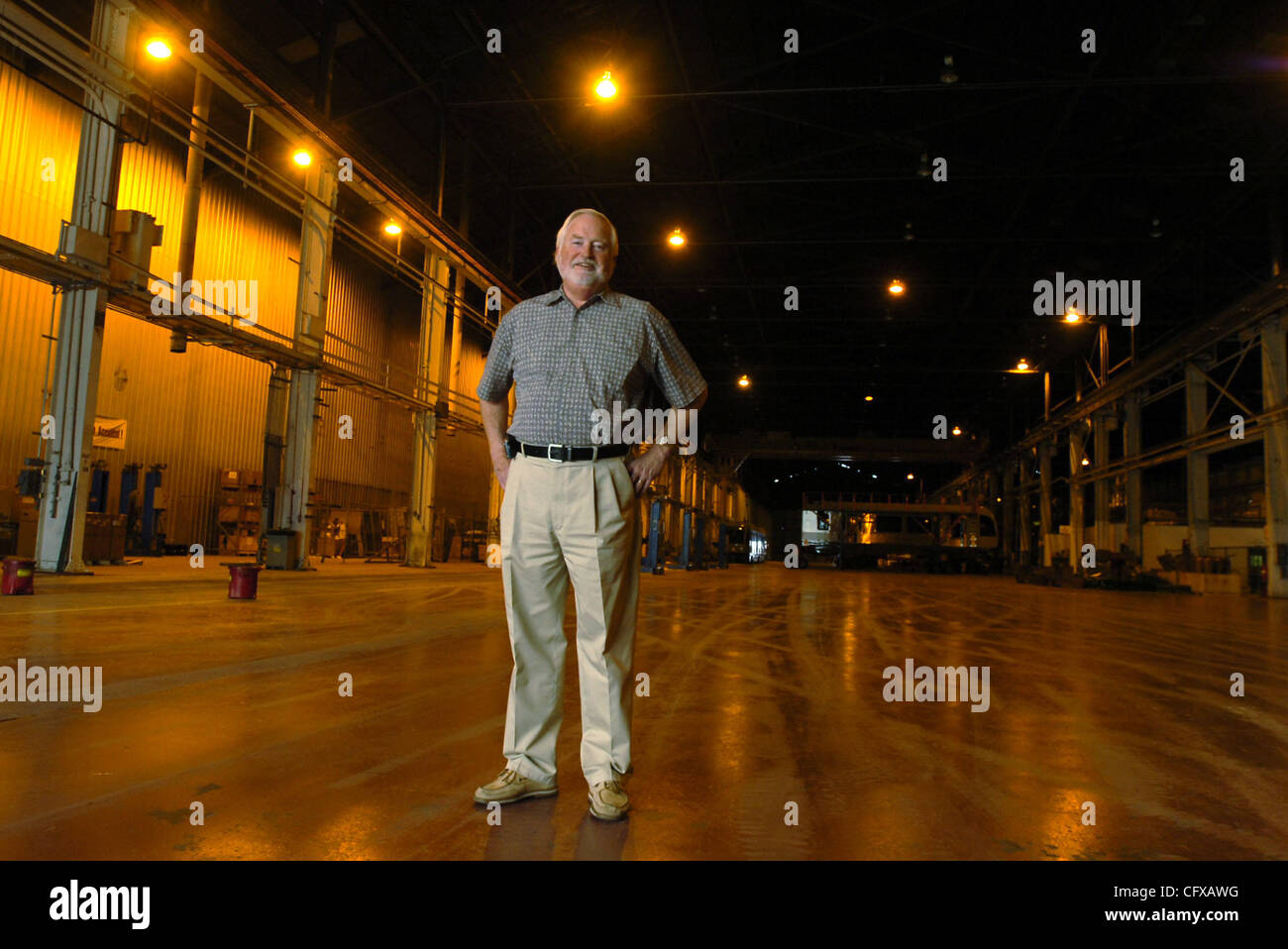 City of Pittsburg Economic Development Director Brad Nail is photographed at the Ansaldobreda rail car facility in Pittsburg , Calif. on Friday, March 30, 2007. (Kristopher Skinner/ Contra Costa Newspapers) Stock Photo