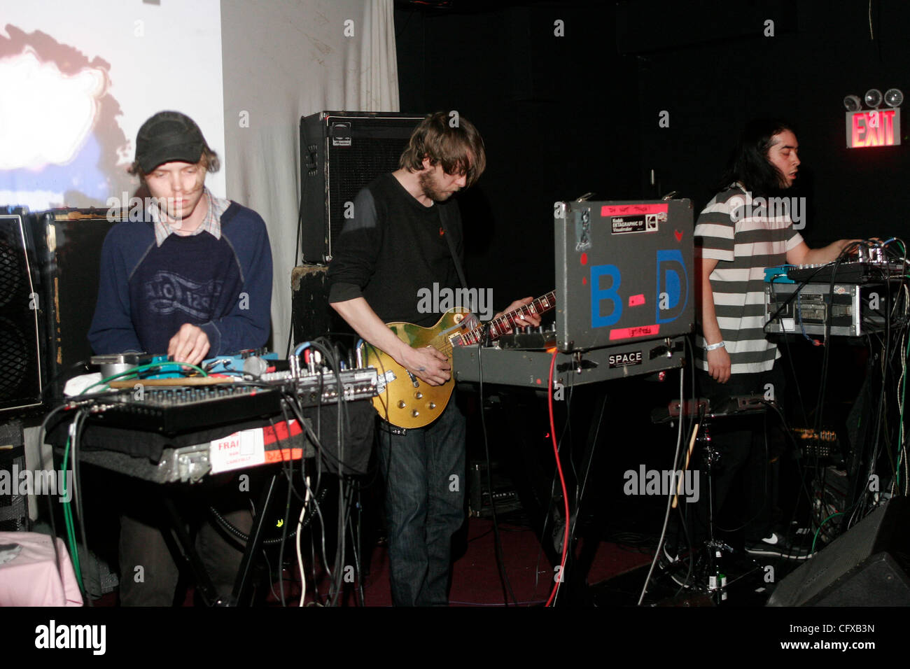 Black Dice performing at Studio B in Brooklyn on April 4th, 2007. The