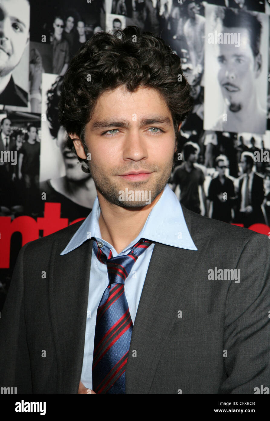 Apr 05, 2007 - Hollywood, CA, USA - ADRIAN GRENIER arriving at the Hollywood Premiere of Season three of the HBO Original Series 'ENTOURAGE', held at the Cinerama Dome on Sunset Boulevard. (Credit Image: © Camilla Zenz/ZUMA Press) Stock Photo