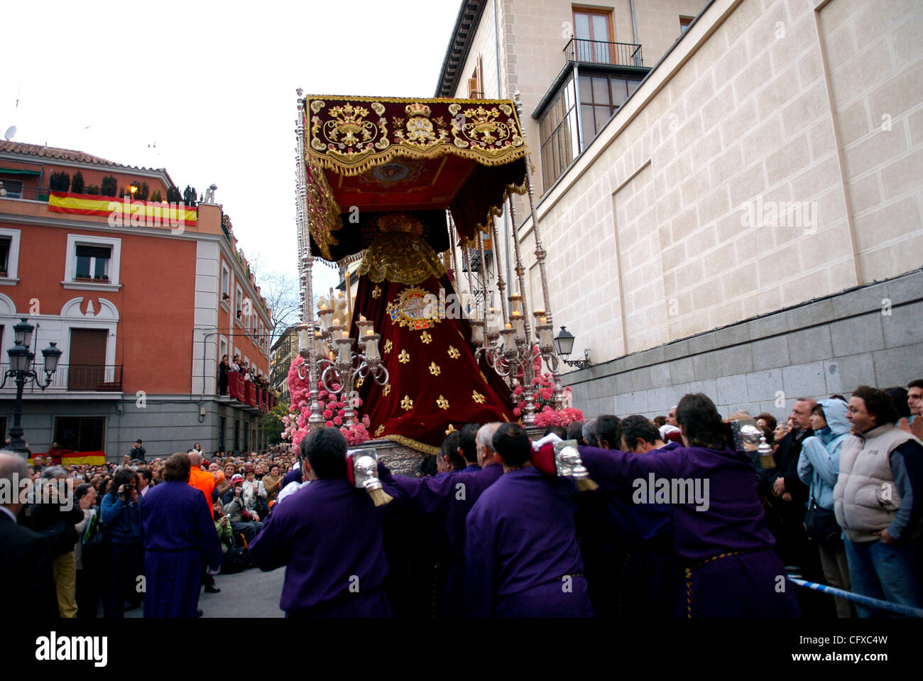 Semana Santa en Madrid. Procesiones y ambiente Stock Photo