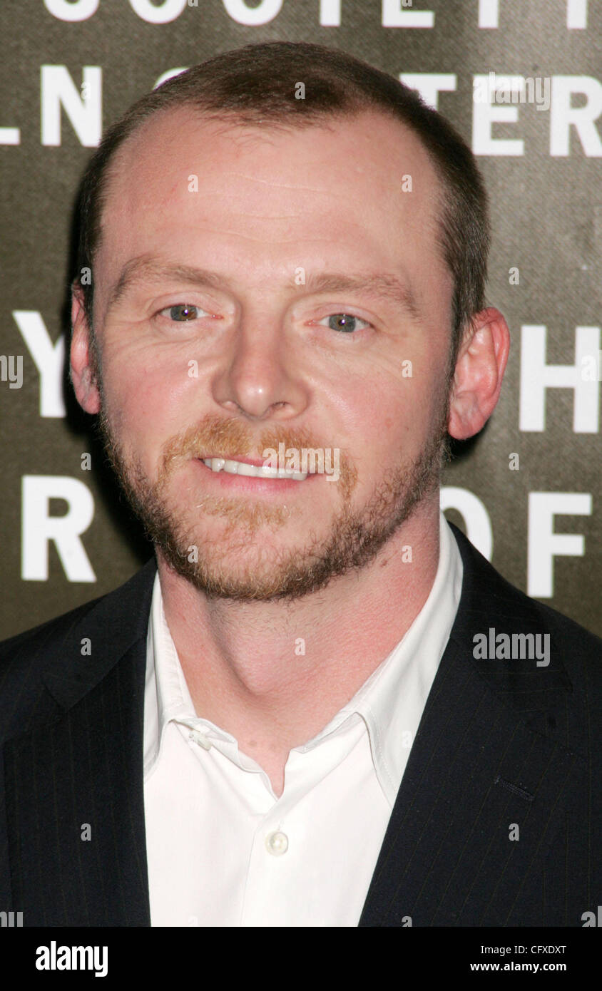 Apr 10, 2007 - New York, NY, USA - SIMON PEGG at the arrivals for The ...
