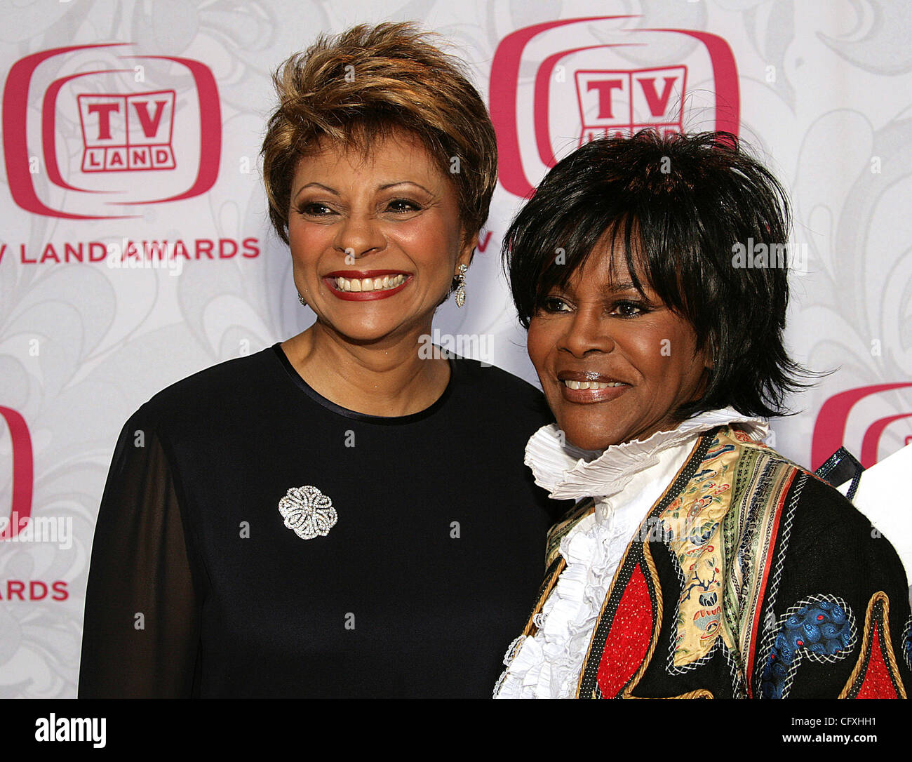 © 2007 Jerome Ware/Zuma Press  LESLIE UGGAMS and CICELY TYSON during arrivals at the Fifth Annual TV Land Awards, held at the Barker Hanger in Santa Monica, CA.  Saturday, March 14, 2007 The Barker Hanger Santa Monica, CA Stock Photo
