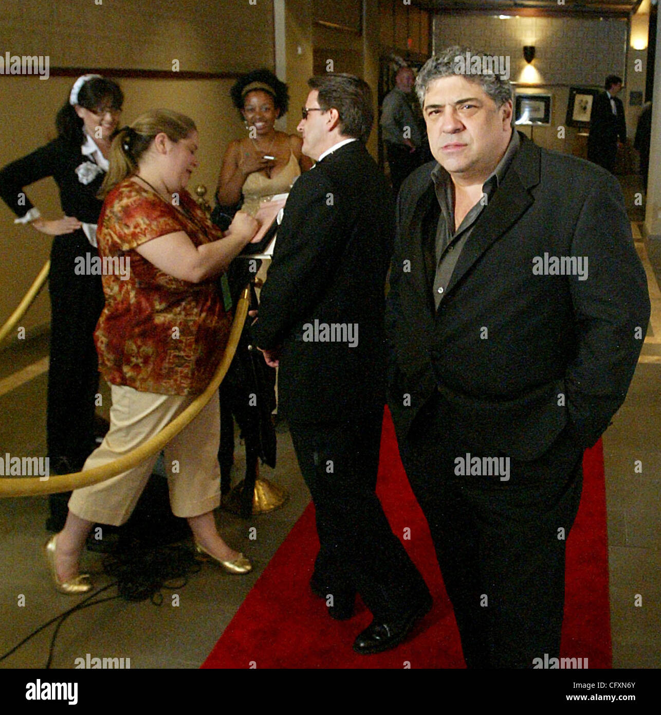 042107 met Filmfest   Photo by Damon Higgins/The Palm Beach Post  0036840A - BOCA RATON - W/STORY BY HAP ERSTEIN - Sopranos star Vincent Pastore makes an entrance on the red carpet at the Boca Raton Resort & Club for the 2007 Palm Beach International Film Festival.  ....042107 Stock Photo