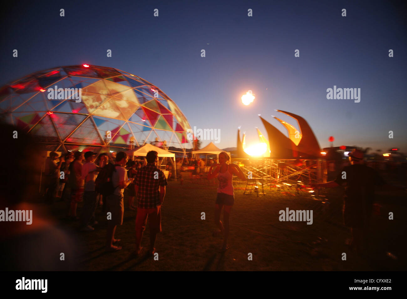 An Art installatiion at the Coachella Valley Music and Arts Festival at