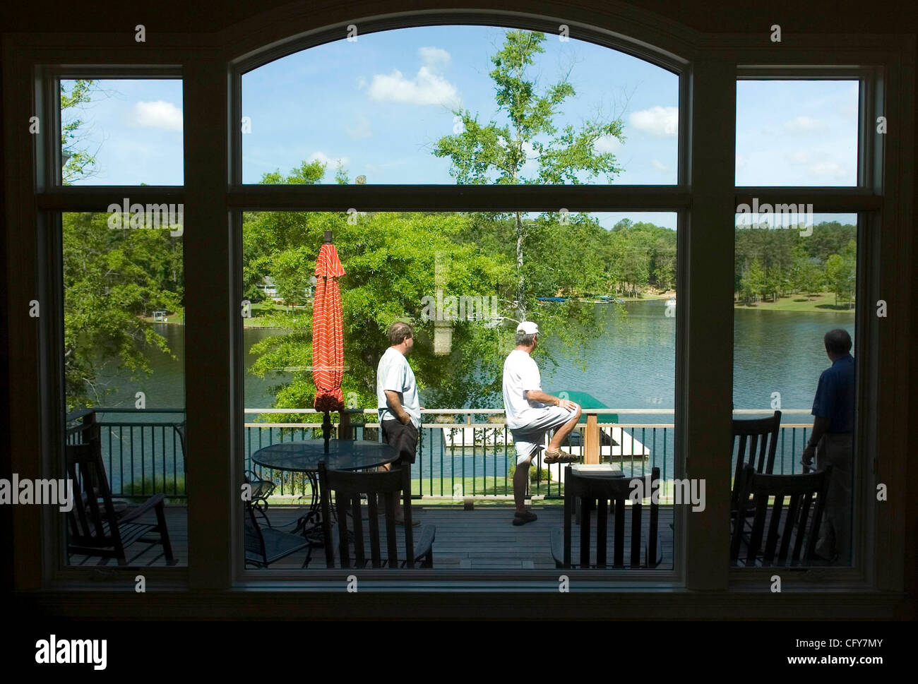 GREENSBORO, GA MAY 10 The lake view from Glenn Kendall's home at the