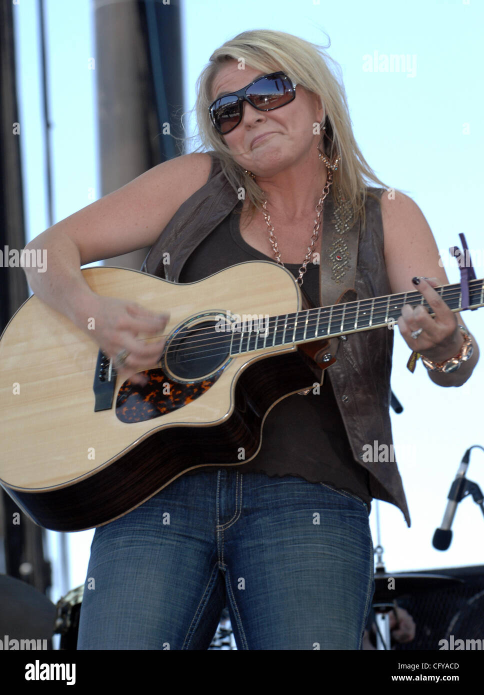 May 6, 2007  Indio, CA; USA, Musician CAROLYN DAWN JOHNSON performs live as part of the first annual Stagecoach Country Music Festival that took place at Empire Polo Field located in Indio.  The Stagecoach festival attracts music fans from all of over the country to see there favorite artist on four Stock Photo
