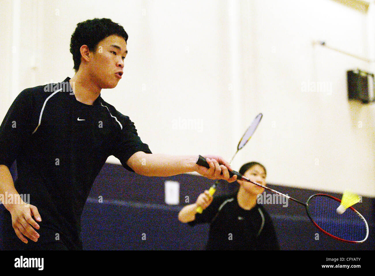 Doubles badminton hires stock photography and images Alamy