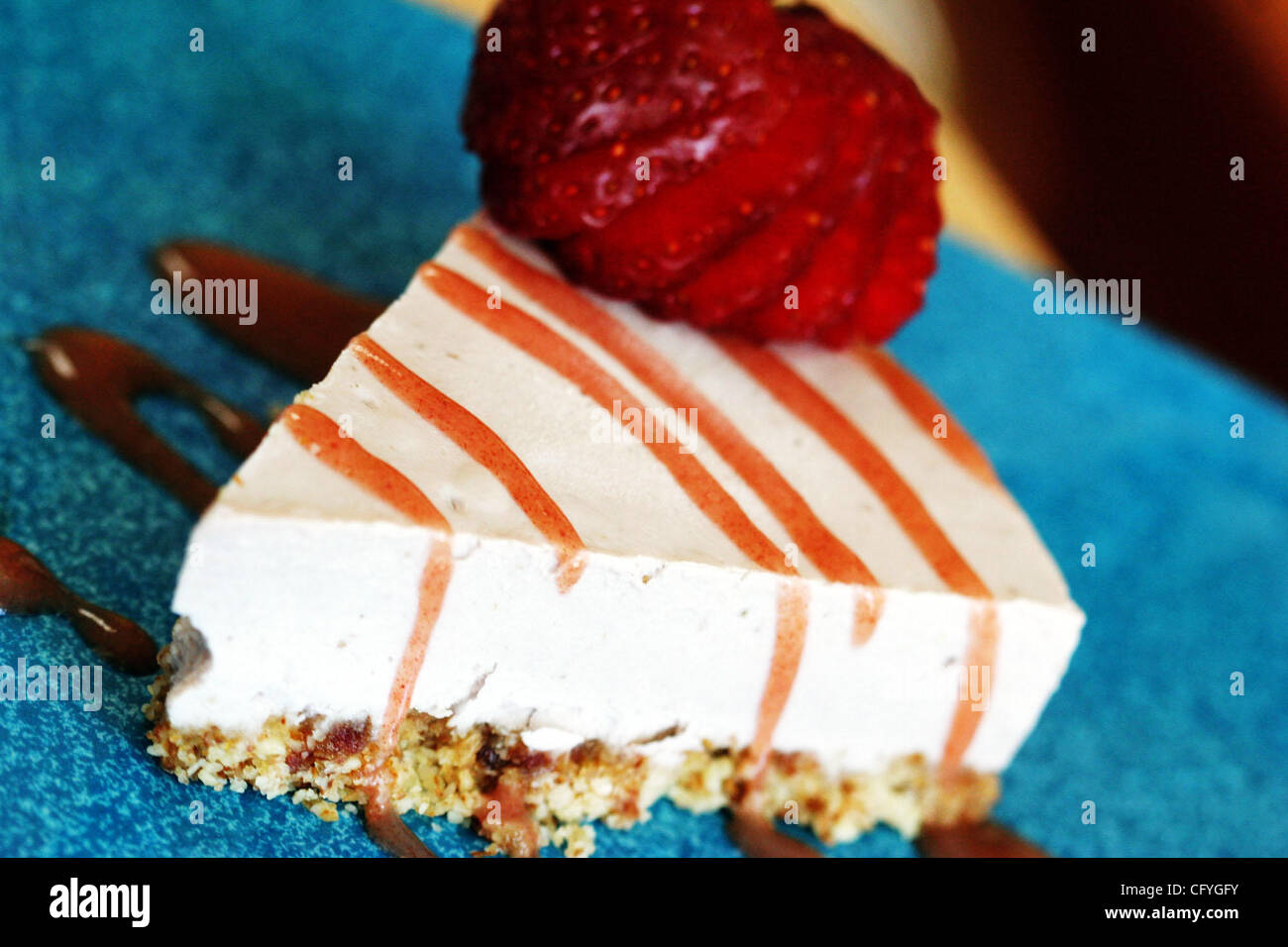 May 17, 2007 - Burlingame, CA, USA - Strawberry cheescake at Que SeRAW ...