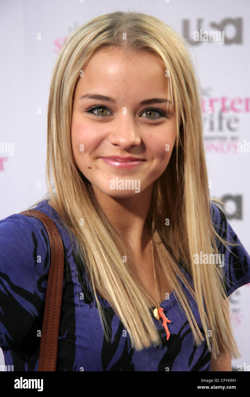 May 22, 2007 - Hollywood, CA, USA - JORDAN HINSON arriving at the USA  Network premiere of 'The Starter Wife' held at the Pacific Design Center.  (Credit Image: © Camilla Zenz/ZUMA Press Stock Photo - Alamy