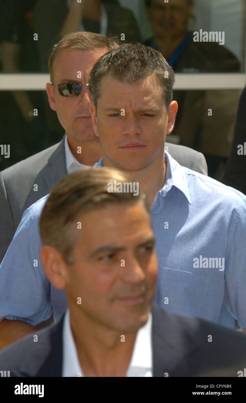 Clooney and Matt Damon Stock Photo Alamy
