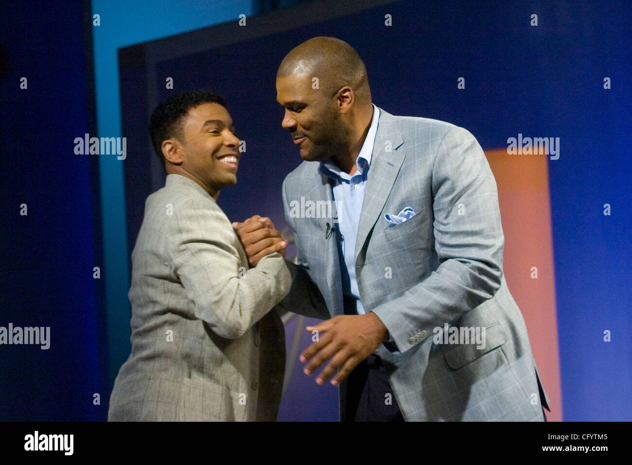 ATLANTA, GA MAY 31 Actordirector Tyler Perry, right, with House of