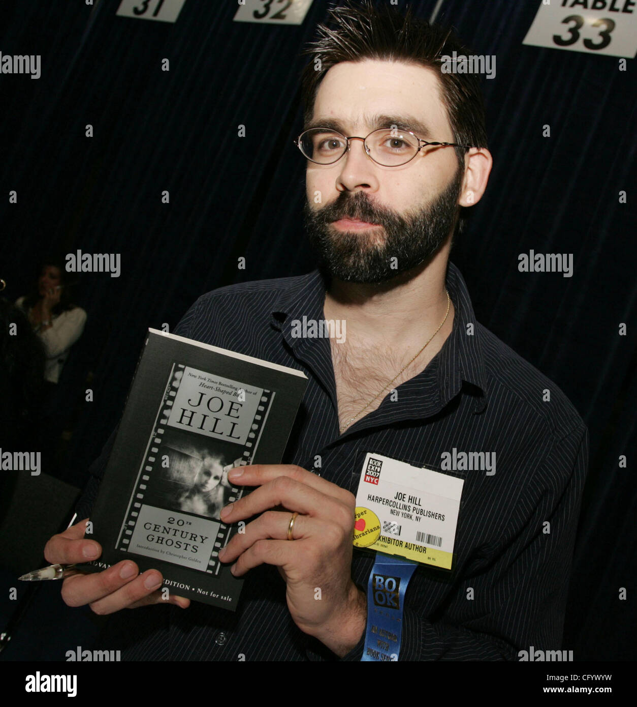 Jun 02, 2007 - New York, NY, USA - Author and Stephen King's son, JOE HILL promotes his new book '20th Century Ghosts' at the BookExpo America 2007 trade show held at the Jacob Javits Convention Center. (Credit Image: © Nancy Kaszerman/ZUMA Press) Stock Photo