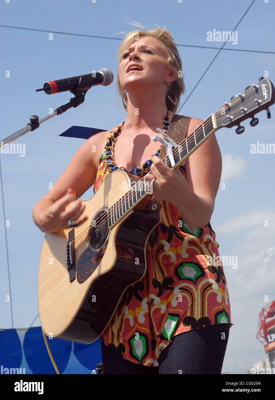 Jun 7, 2007  Nashville, TN; USA, Musician CAROLYN DAWN JOHNSON performs live at The Riverfront Stages as part of the 2007 CMA Music Festival.  The CMA Music Festival is the worlds largest country music festival the 4 day annual event takes place in downtown Nasvhille which is crowned Music City.  Fa Stock Photo
