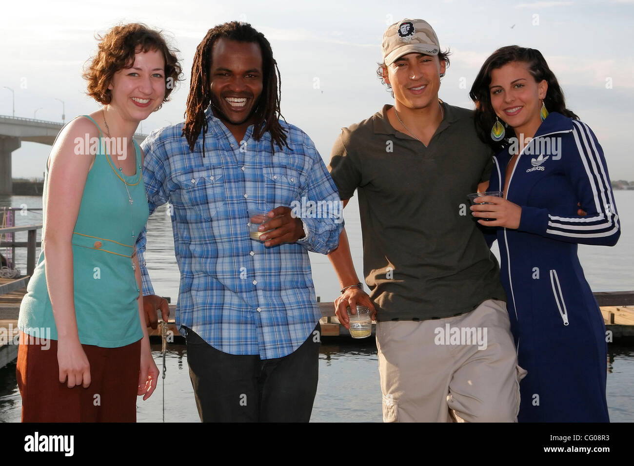 Jun 16, 2007 - Rockaway Beach, NY, USA - Actress KRISTENN SCHALL, TV  personality SAL MASEKELA, actor ANDREW KEEGAN, and socialite NINA CLEMENTE  at the Barefoot Wine & Surfrider Foundation 