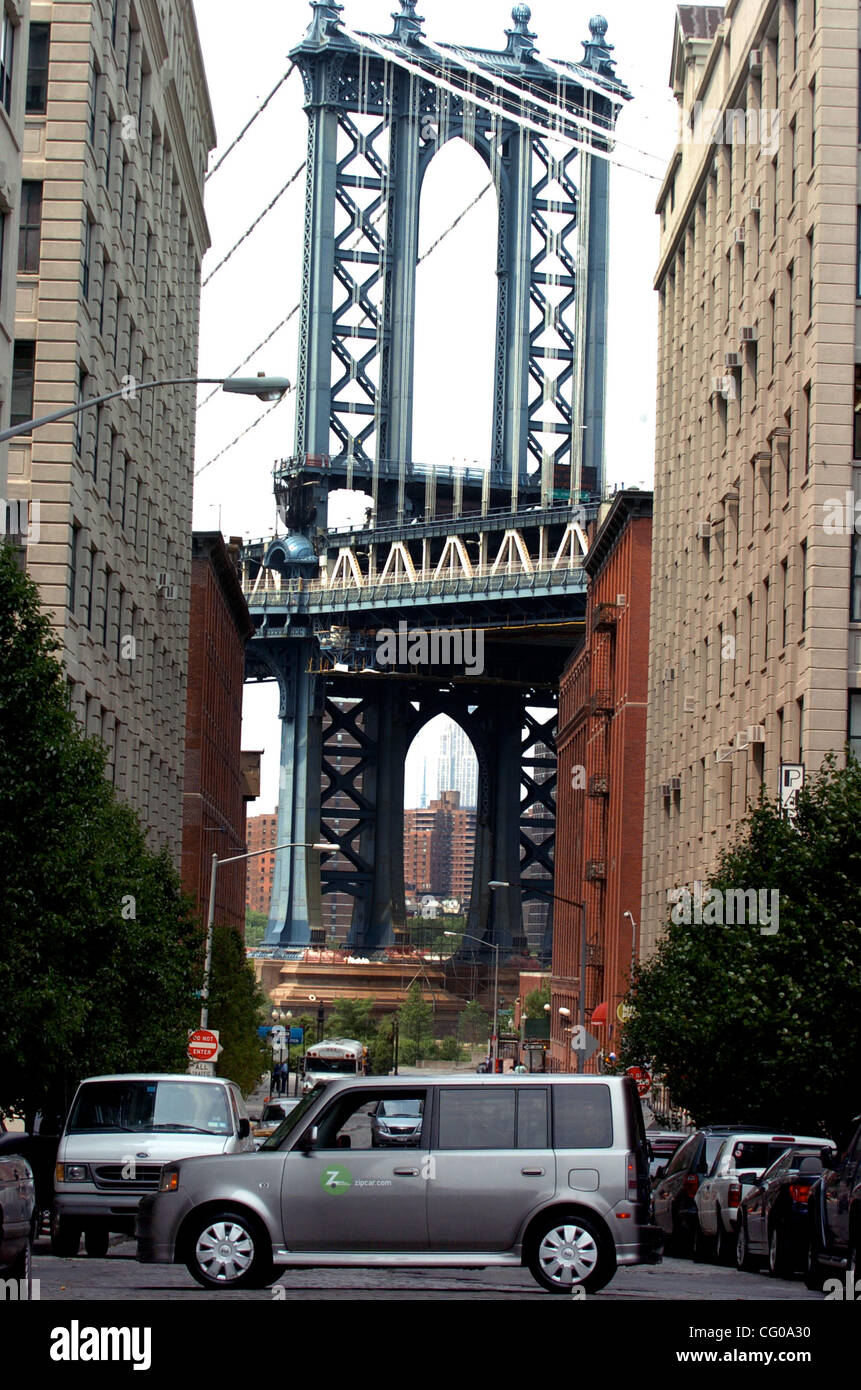 A Toyota Scion, available through Zipcar. Zipcar provides cars parked