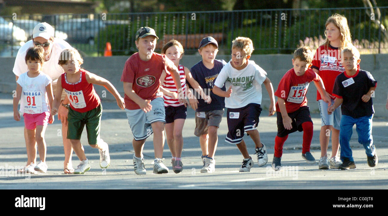 Fun Begins Young racers begin the fun run which kicked off the Independence Day ...