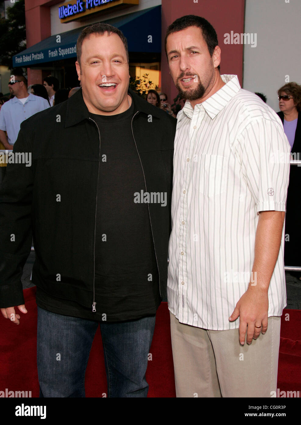 Jul 12,2007; Hollywood, California, USA; Actors ADAM SANDLER & KEVIN ...