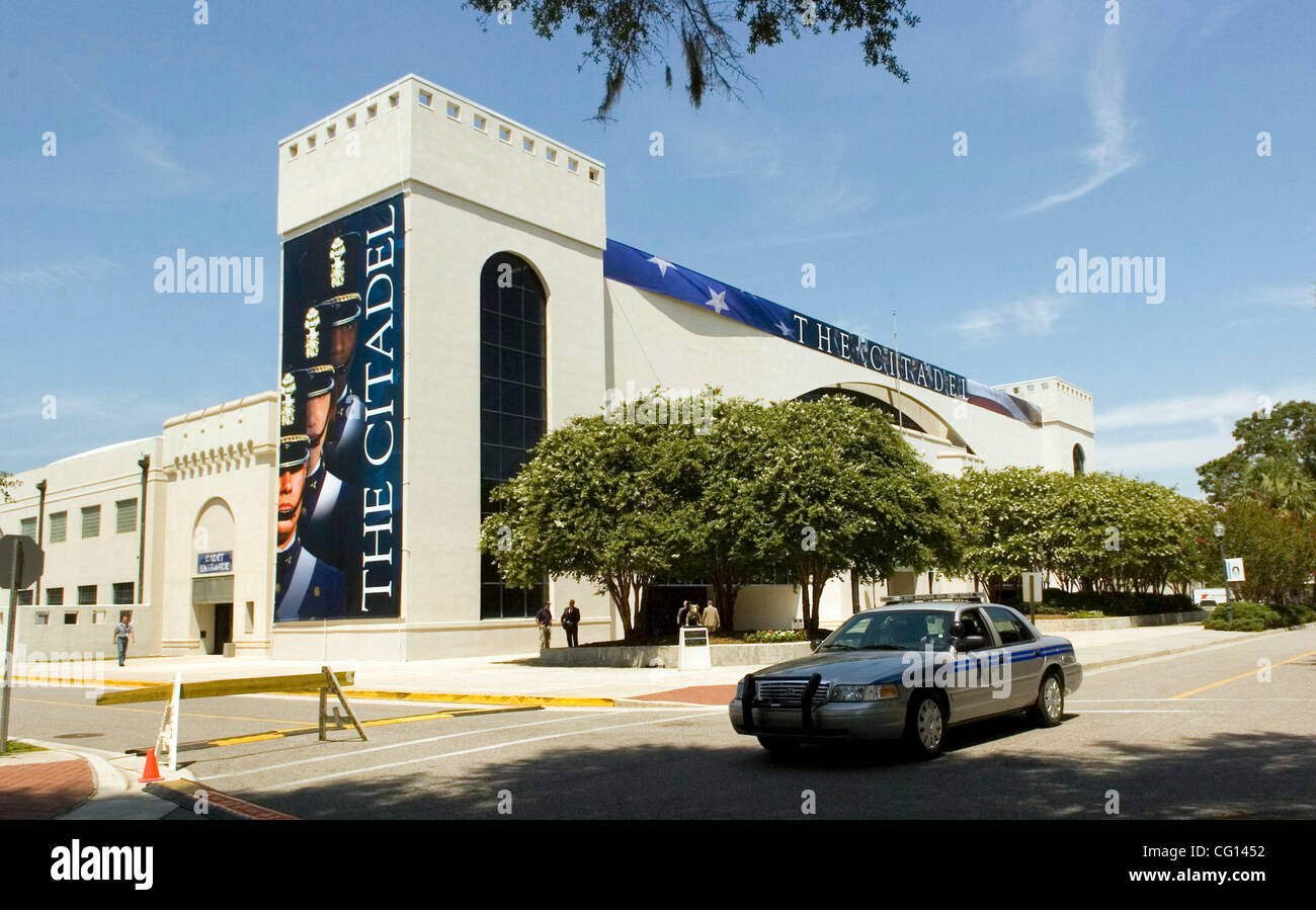 CHARLESTON, SC JULY 23 Security personnel surround the McAlister Field House, site of the CNN