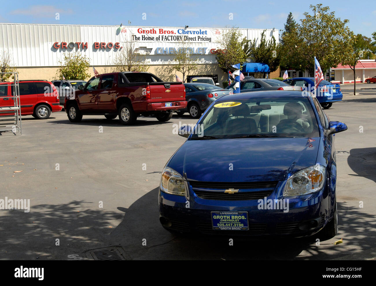 The Groth Bros. car dealership, which has called downtown Livermore