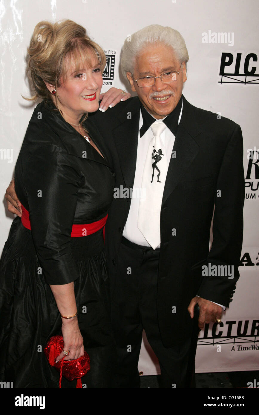 Jul 26, 2007 - New York, NY, USA - Musician JOHNNY PACHECO and CUQUI PACHECO at the arrivals of 'El Cantante' held at AMC 42nd Street. (Credit Image: © Nancy Kaszerman/ZUMA Press) Stock Photo