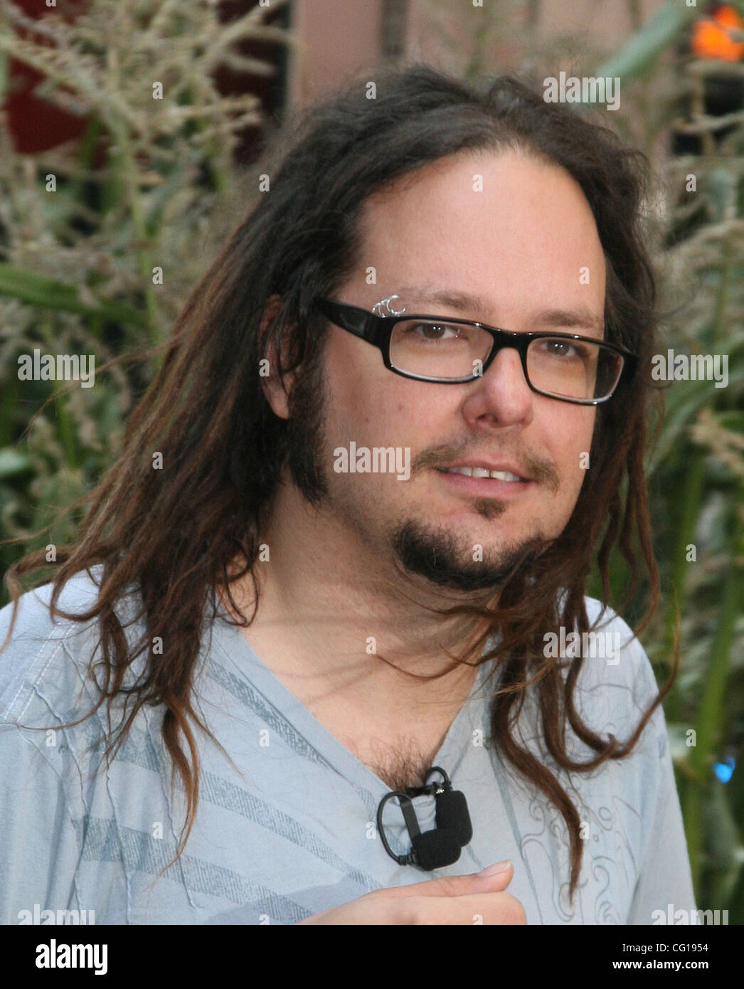 Jul 31, 2007 - New York, NY, USA - The rock group Korn holding a press ...