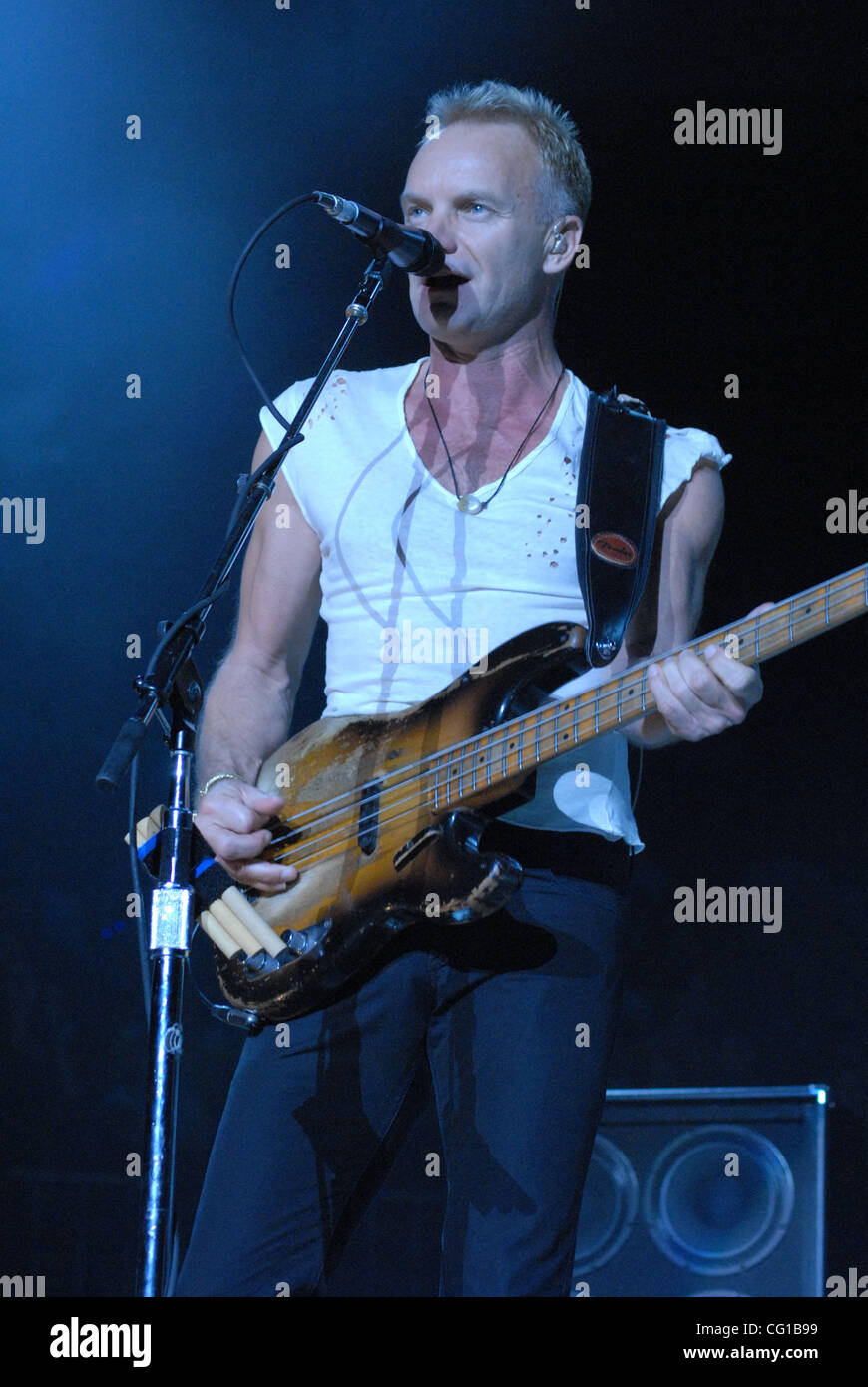 Aug 03 , 2007; New York, NY, USA; STING and THE POLICE performing live ...