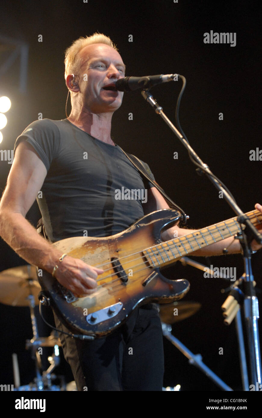 Aug. 4, 2007 Baltimore, MD; USA, Bass Guitarist STING of the band The ...