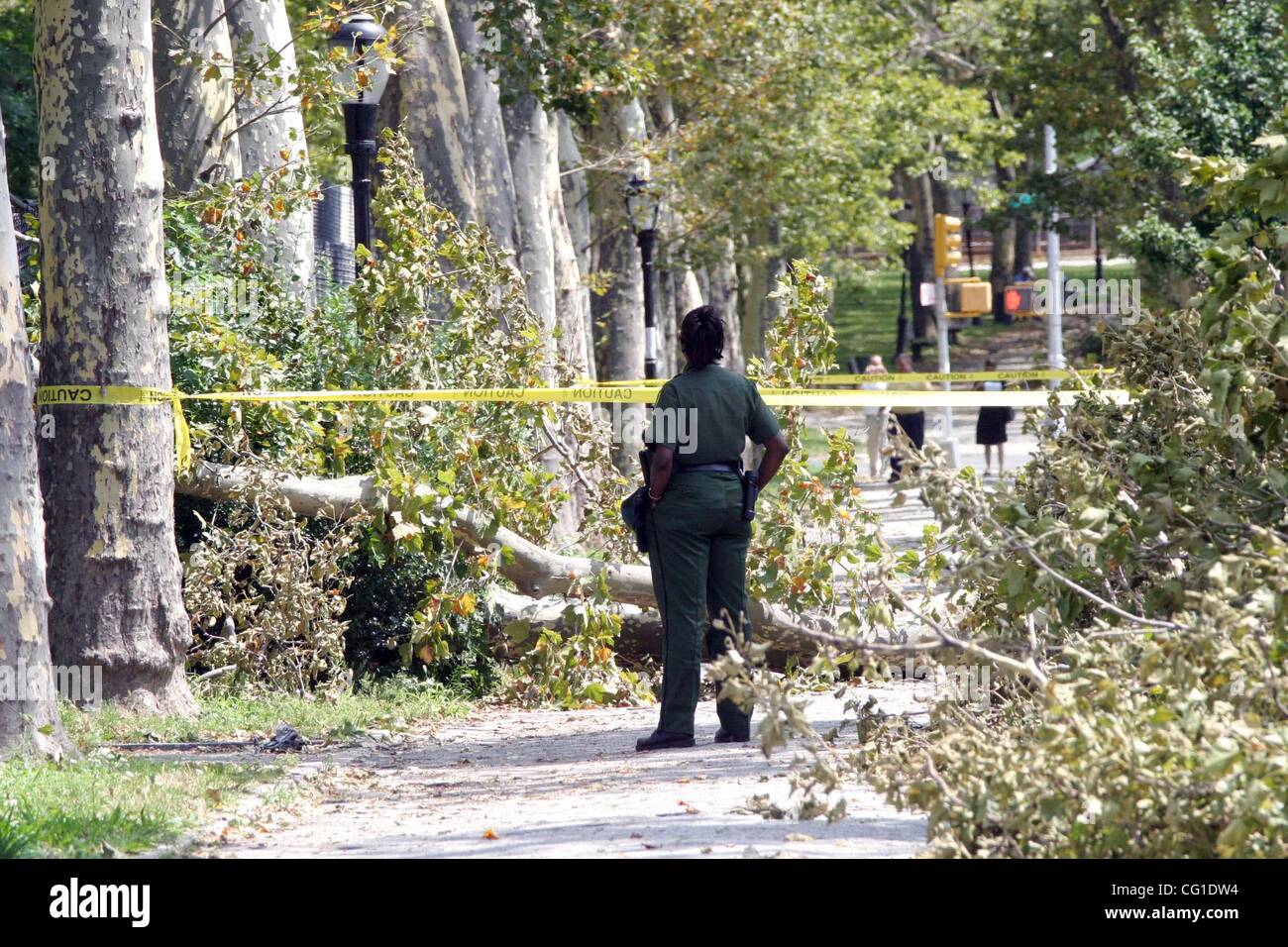 Aug. 9, 2007 - New York, New York, U.S. - F2 Tornado hits part of Brooklyn Bay Ridge aftermath of the storm and clean up.             8 -8 - 07     .      2007       .K54107BCO(Credit Image: Â© Bruce Cotler/Globe Photos/ZUMAPRESS.com) Stock Photo