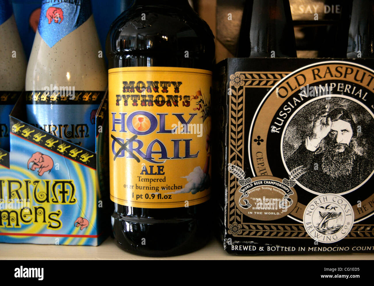 Monty pythons beer bottle hi-res stock photography and images - Alamy