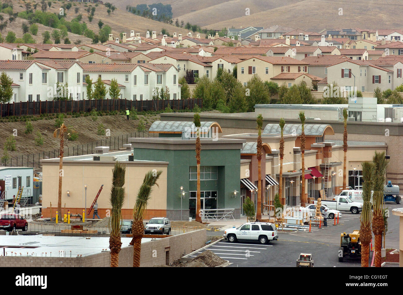 Construction continues at "The Plaza at Gale Ranch" new shopping center which will feature a new