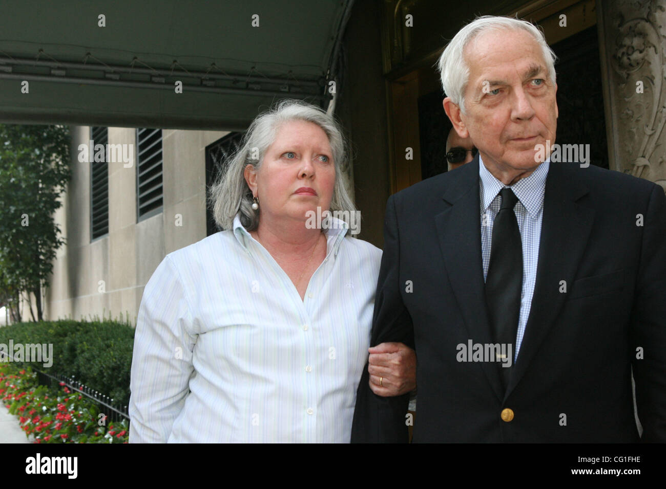 Brooke Astor's son Anthony Marshall and his wife, Charlene arriving 151  East 79th.St. in Manhattan. Brooke Astor died at age 105 today. Photo  Credit: Mariela Lombard/ ZUMA Press Stock Photo - Alamy